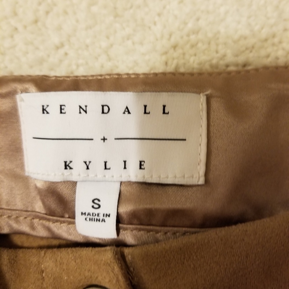 Taupe Faux Button Down Skirt